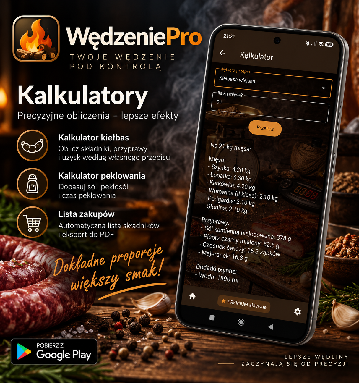 WędzeniePro — kalkulatory kiełbas i peklowania